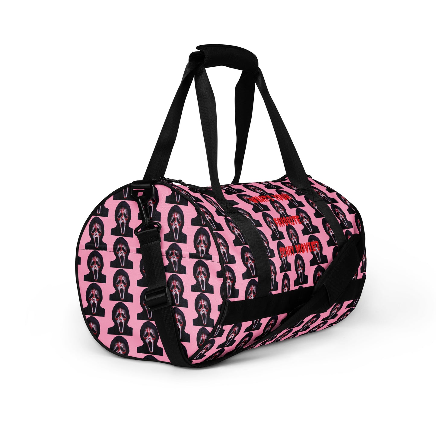 Pink Ghostface gym bag