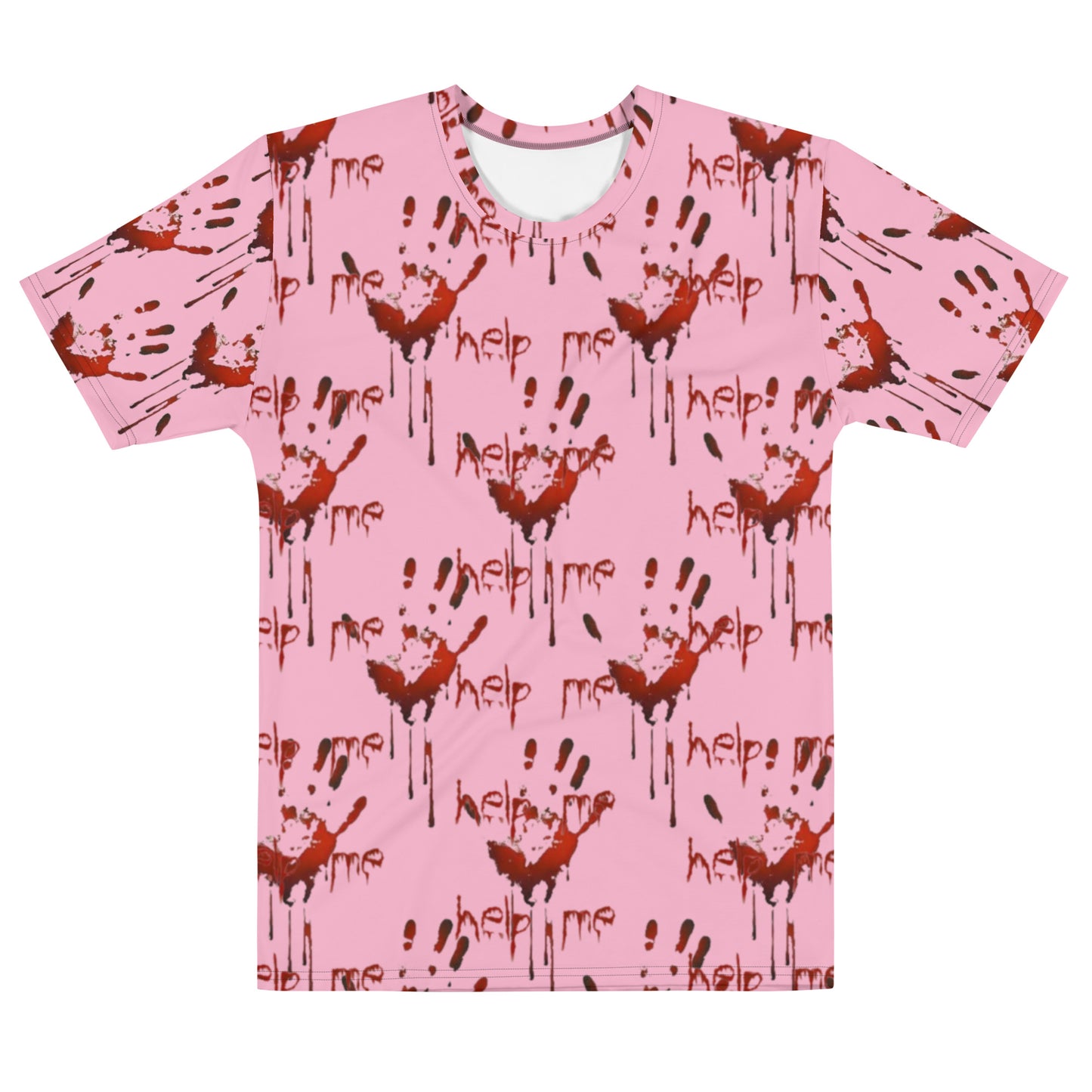 Scary help me pink Men's t-shirt