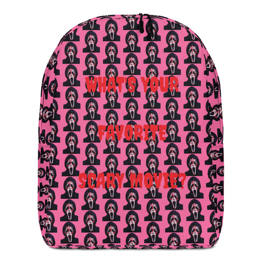 Pink Ghostface Minimalist Backpack
