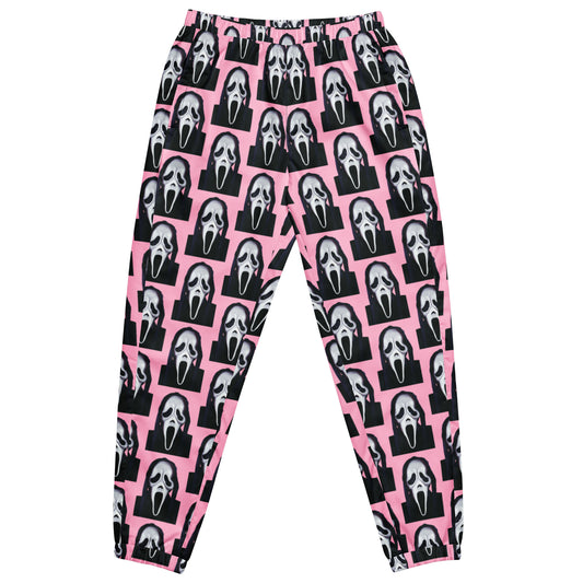 Pink Ghostface track pants