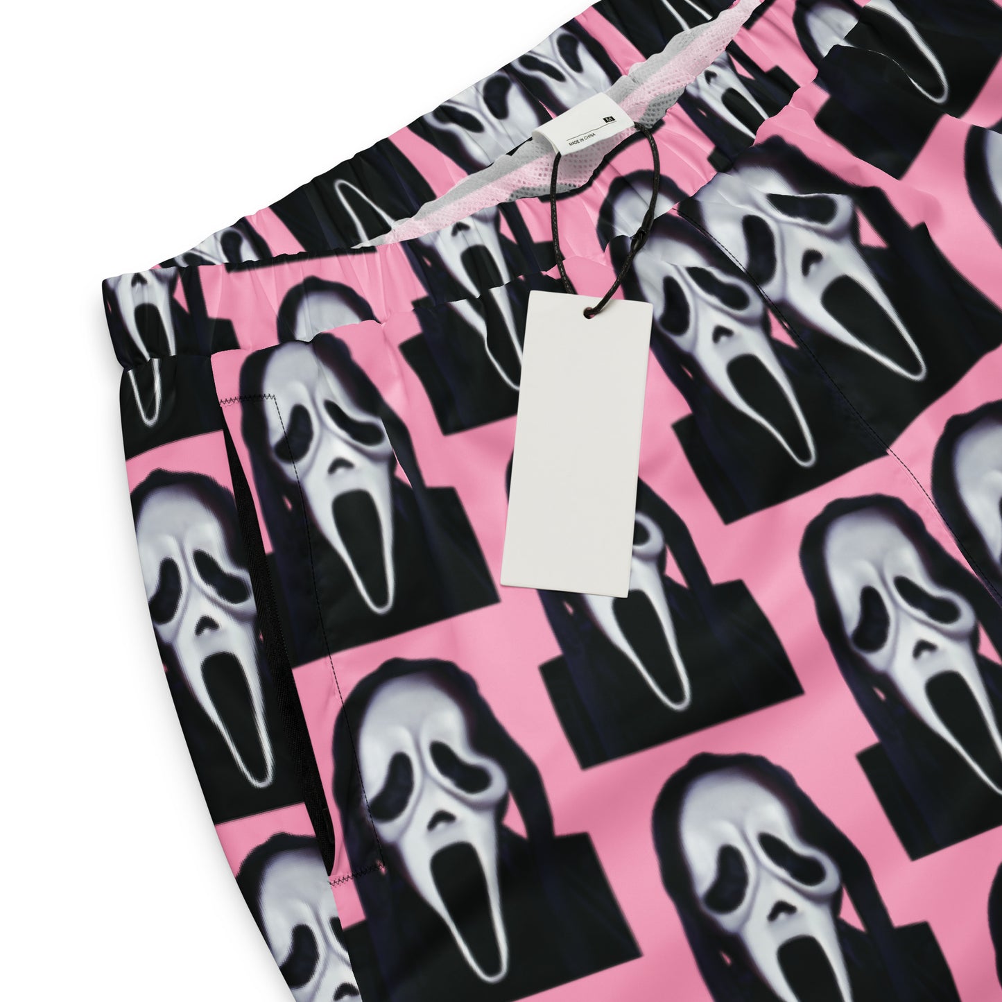 Pink Ghostface track pants