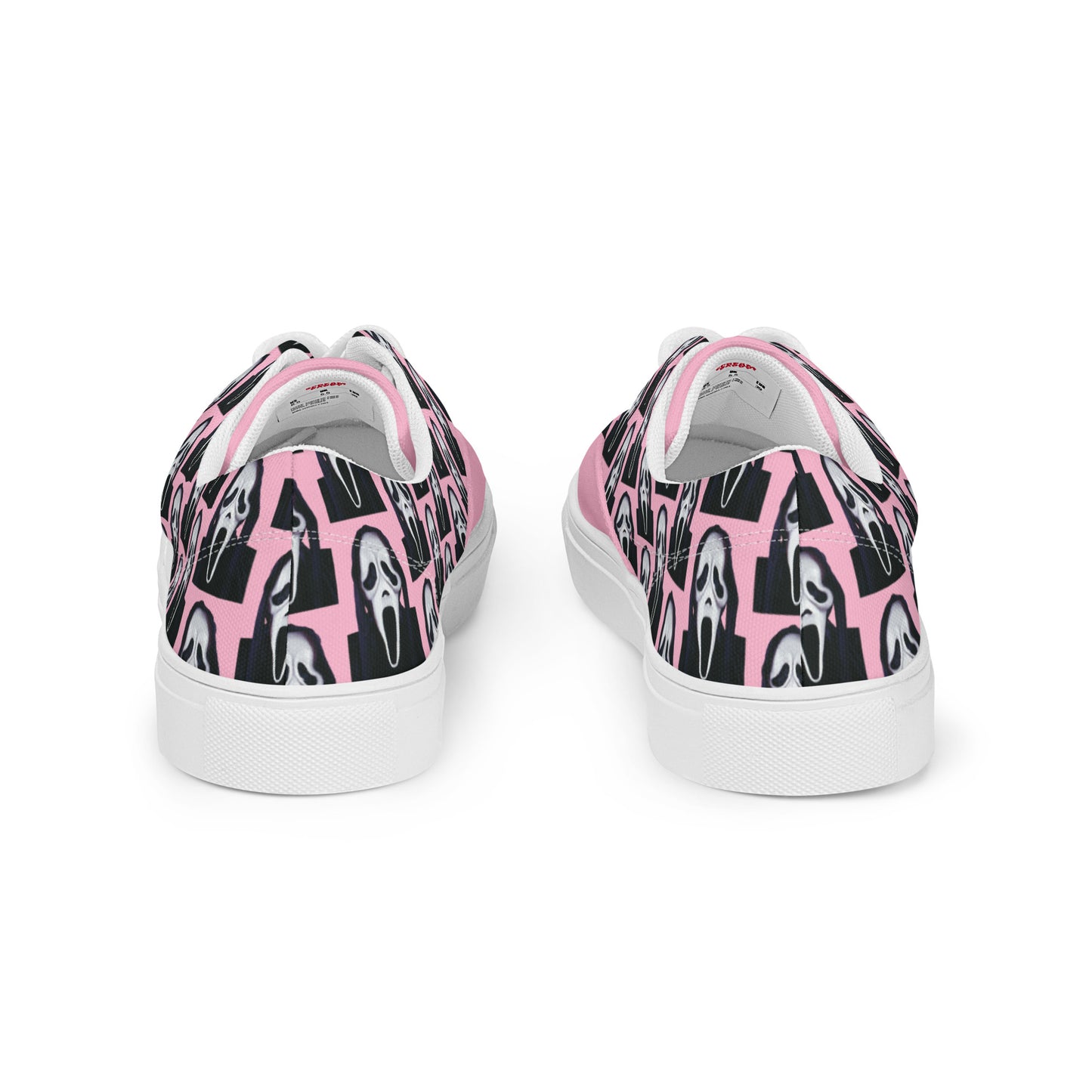 Pink Ghostface canvas shoes