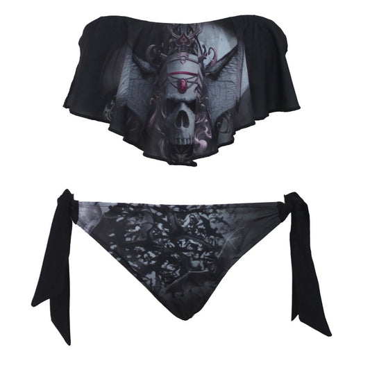 GOTH NIGHTS - Allover Flapover Bikini Swimsuit