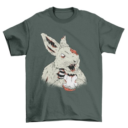 Horror bunny t-shirt design