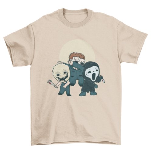 Horror characters t-shirt design