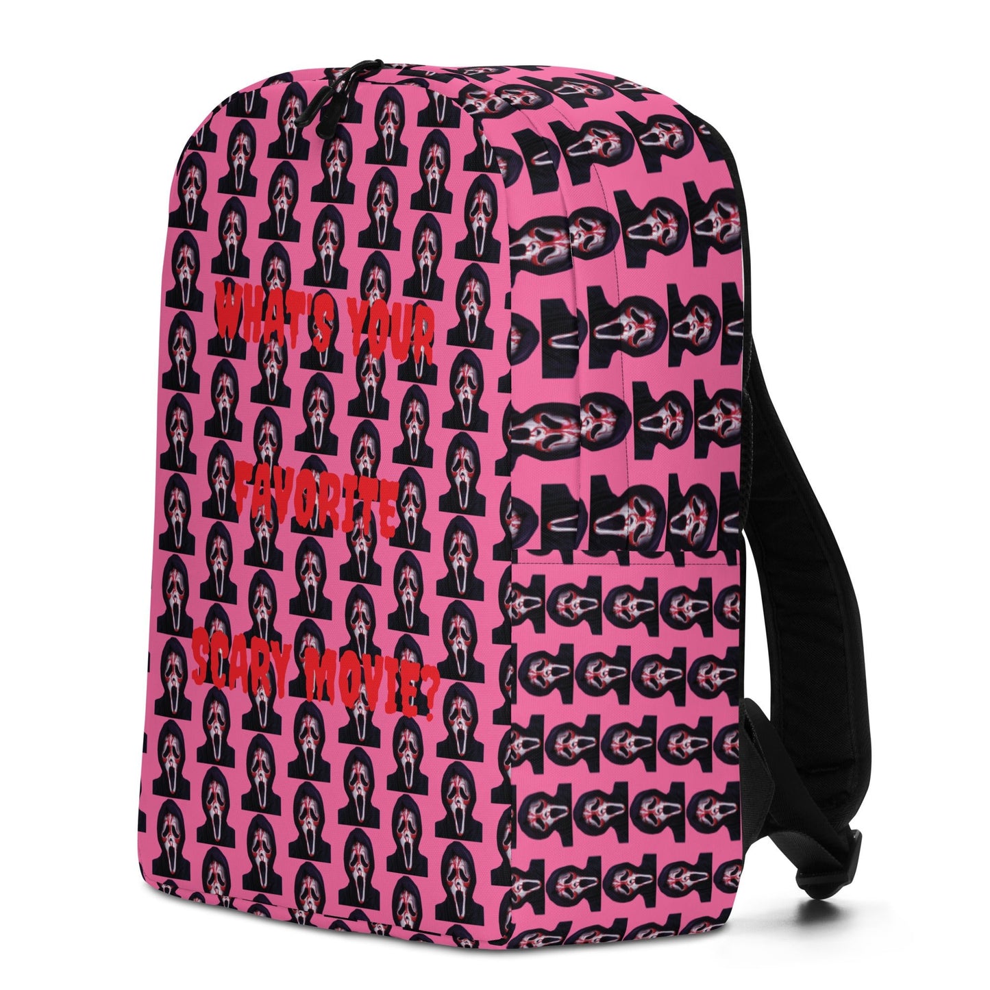 Pink Ghostface Minimalist Backpack