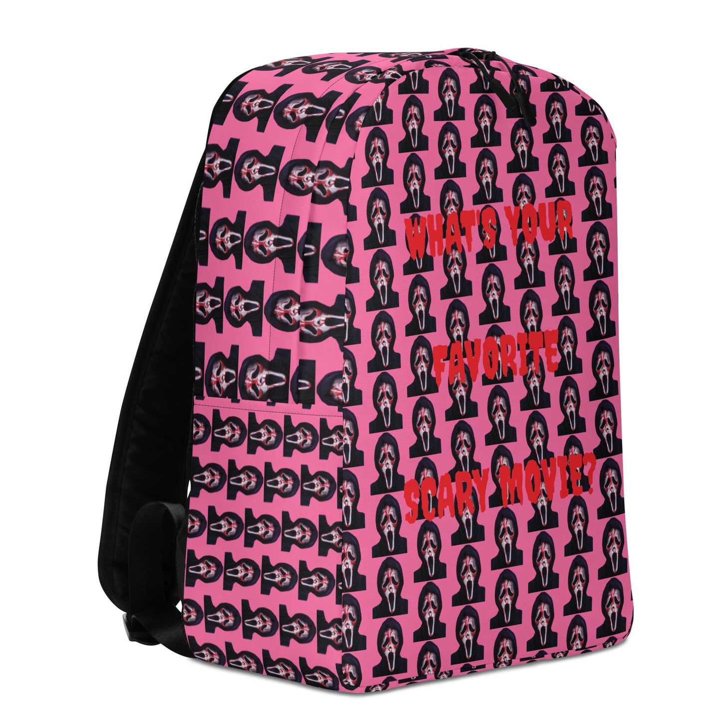 Pink Ghostface Minimalist Backpack