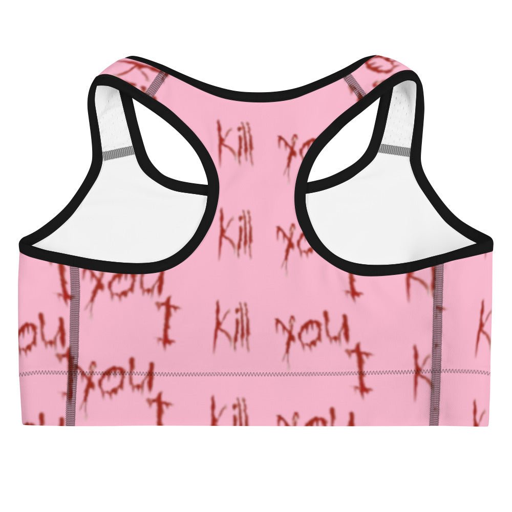 Scary pink Sports bra