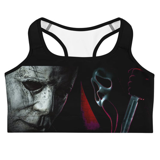 Horror Halloween Ghostface Sports bra