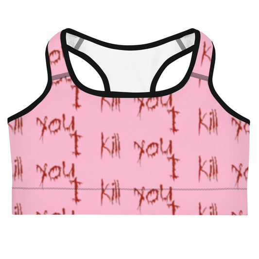 Scary pink Sports bra