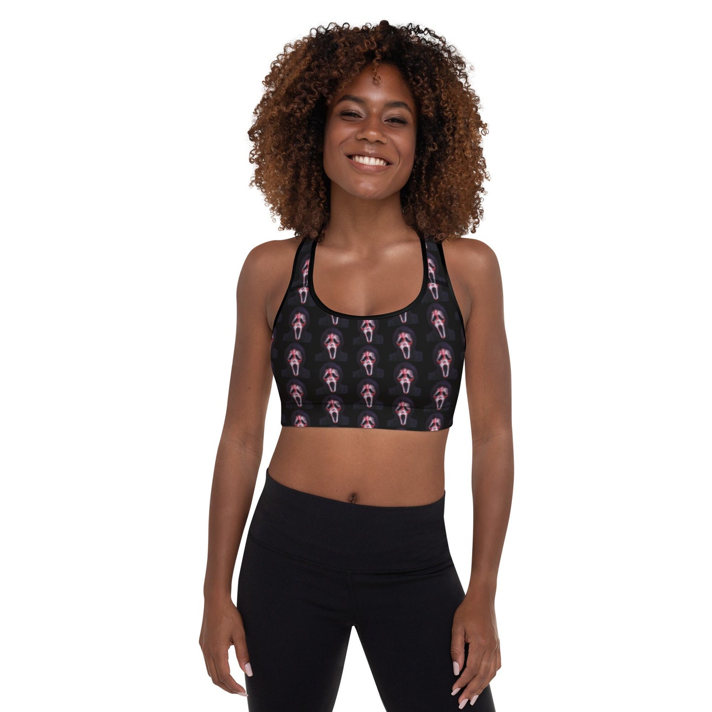 Bloody Ghostface Padded Sports Bra