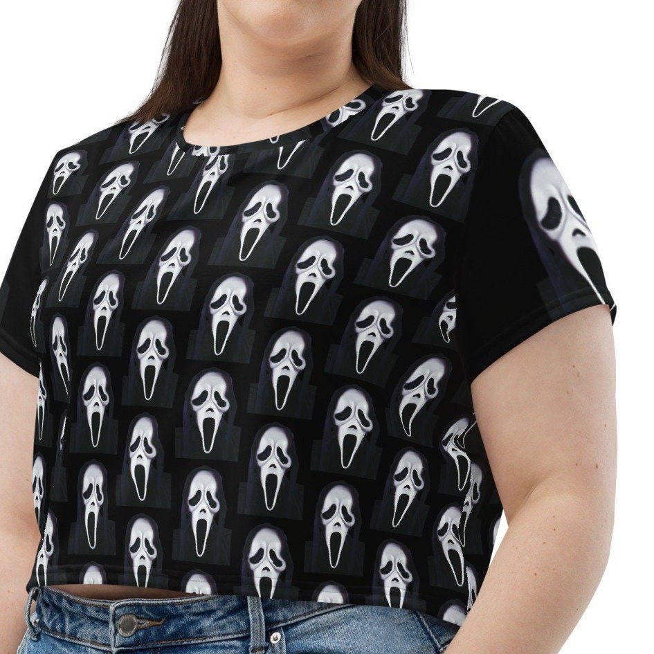 Ghostface All-Over Print Crop Tee