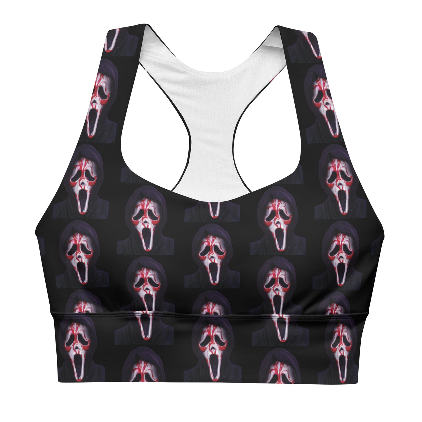 Bloody Ghostface Longline Sports Bra