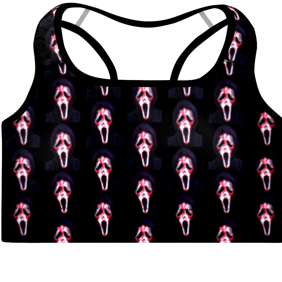 Bloody Ghostface Padded Sports Bra