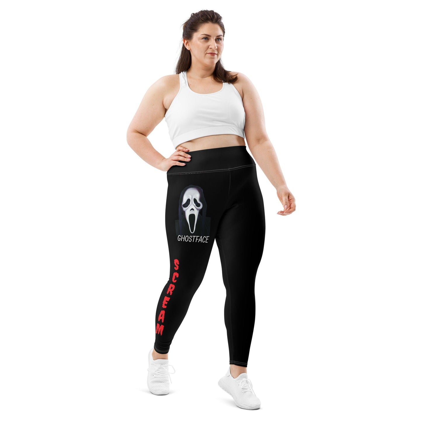 Scream All-Over Print Plus Size Leggings